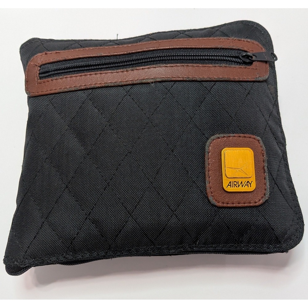 Airway Travel Organizer Bag Unisex OS Black Good Quilted Foldable Utility Pouch